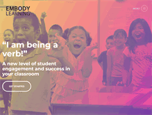 Tablet Screenshot of embodylearning.com